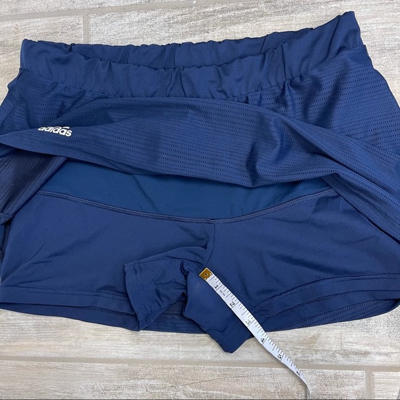 ADIDAS Tennis Skort Navy Blue Climalite Size L - Picture 4 of 6